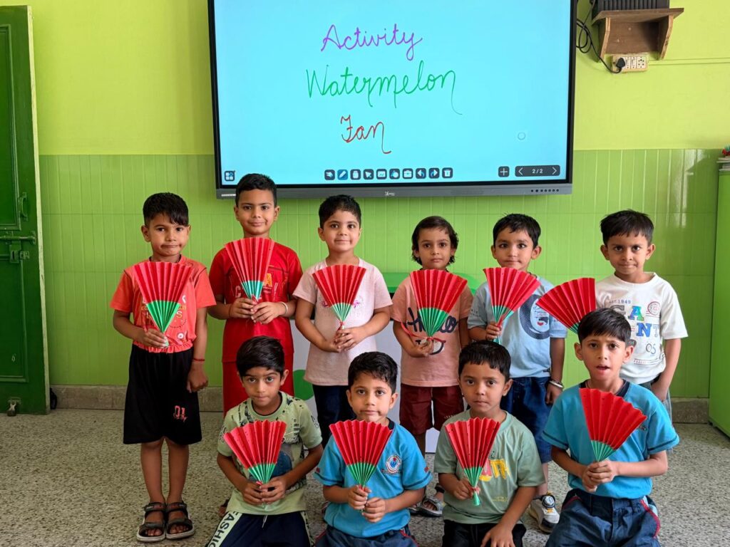 Juicy Joy: Little Darshanites Craft Cool Watermelon Fans